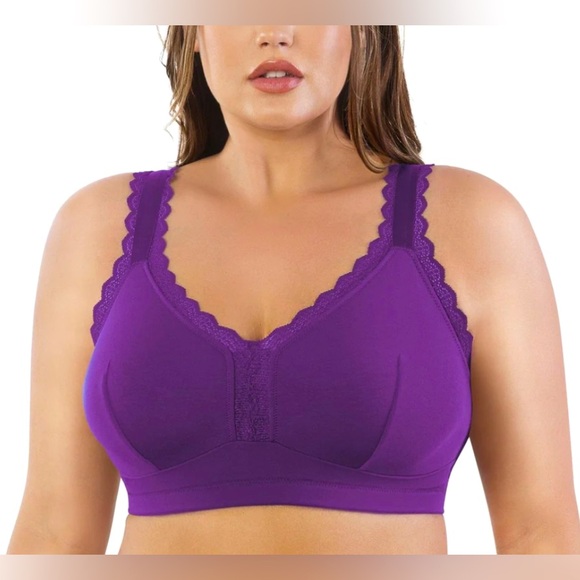 DALIS WIRE FREE BRALETTE - AMETHYST 36D, never worn - Picture 1 of 5